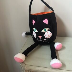 Children’s place black cat trick or treat bag